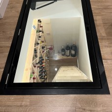 Hinged Glass Wine Cellar Door in a Converted Coal Store, Supply Only Hinged Glass Wine Cellar Door in a Converted Coal Store, Supply Only